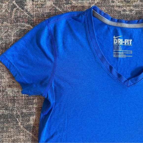 Nike Cobalt Blue Dri-FIT Workout Tee | Women’s S - Picture 2 of 6